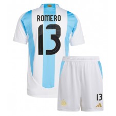 Argentina Cristian Romero #13 Hjemmedraktsett Barn Copa America 2024 Kortermet (+ korte bukser)